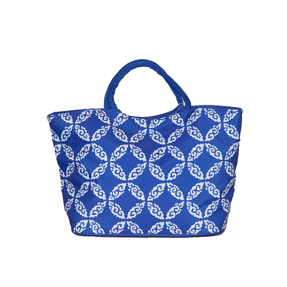 Cooler Bag Blue/White 20*34 cm